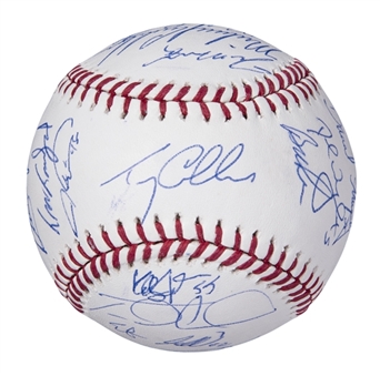 2015 New York Mets Team Signed Baseball With 28 Signatures Including Wright, Murphy, deGrom and Granderson (PSA/DNA)
